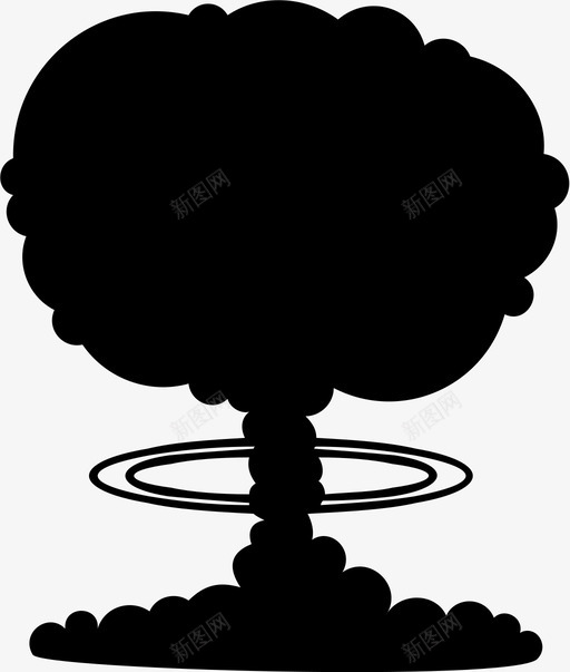 蘑菇云炸弹工业图标svg_新图网 https://ixintu.com 工业 核 污染 炸弹 烟雾 蘑菇云