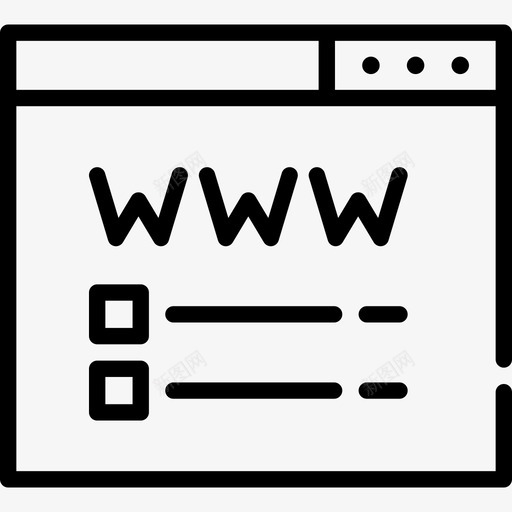 域名注册搜索引擎优化和在线营销元素线性图标svg_新图网 https://ixintu.com 域名注册 搜索引擎优化和在线营销元素 线性