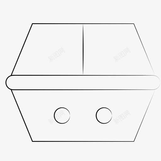 食品容器盒子食品盒图标svg_新图网 https://ixintu.com 手绘宠物 盒子 食品容器 食品盒