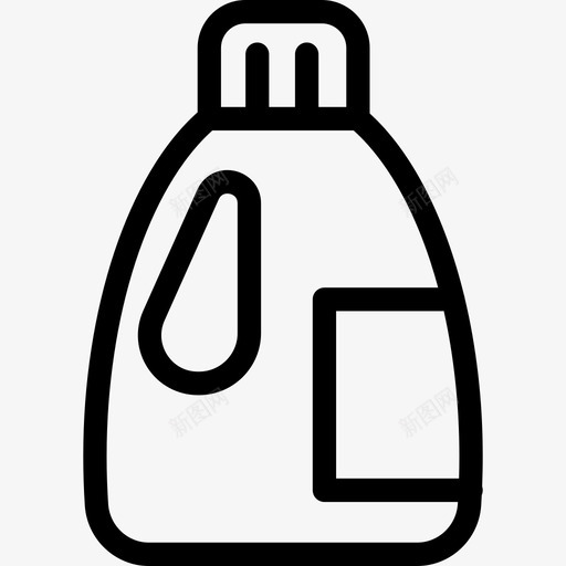 洗涤剂线性洗衣符号图标svg_新图网 https://ixintu.com 洗涤剂 线性洗衣符号