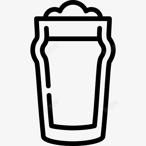 啤酒时髦风格直系图标svg_新图网 https://ixintu.com 啤酒 时髦风格 直系