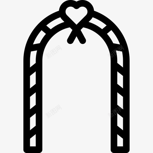 婚礼拱门技术婚礼和爱情图标svg_新图网 https://ixintu.com 婚礼和爱情 婚礼拱门 技术