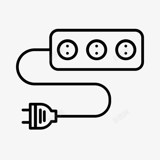 3个插座电涌保护器世界各地的电气插头图标svg_新图网 https://ixintu.com 3个插座电涌保护器 世界各地的电气 插头 插头和插座类型