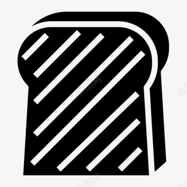 吐司面包切片图标图标