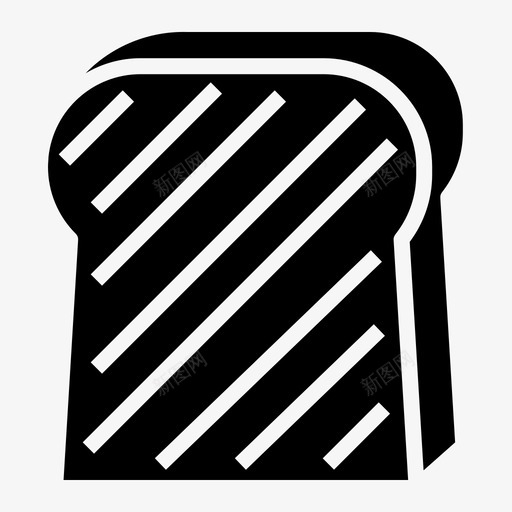 吐司面包切片图标svg_新图网 https://ixintu.com 切片 吐司 面包 食品和饮料固体
