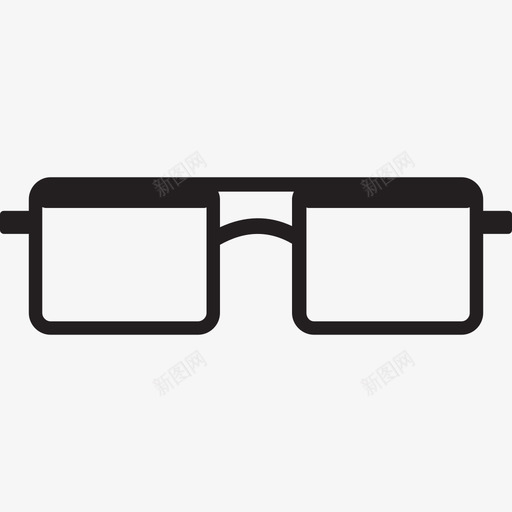 眼镜时尚和精品直线型图标svg_新图网 https://ixintu.com 时尚和精品 直线型 眼镜