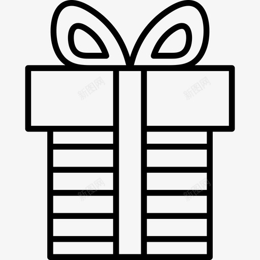 礼品盒圣诞系列工艺品图标svg_新图网 https://ixintu.com 圣诞系列工艺品 礼品盒