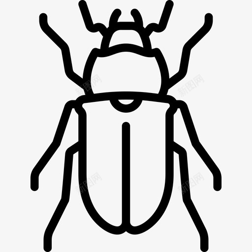 鹿甲虫昆虫直系图标svg_新图网 https://ixintu.com 昆虫 直系 鹿甲虫