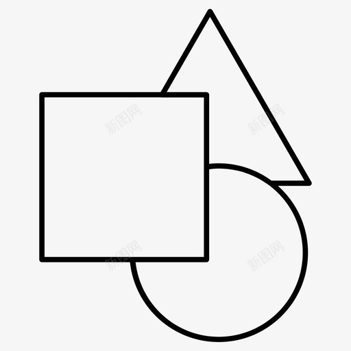 形状圆矩形图标svg_新图网 https://ixintu.com 三角形 圆 形状 矩形