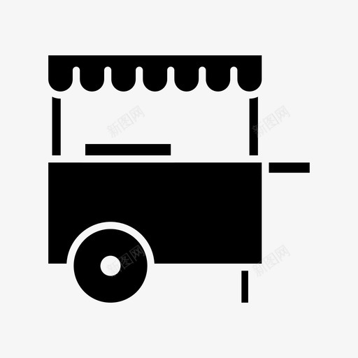 食品车食品架图标svg_新图网 https://ixintu.com 图标 轮子 通用图标 食品架 食品车