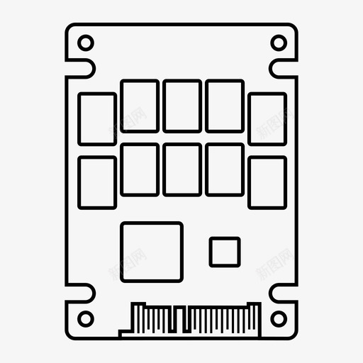 固态硬盘电脑图标svg_新图网 https://ixintu.com 固态硬盘 电脑