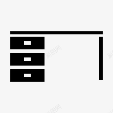 桌子箱子家具图标图标