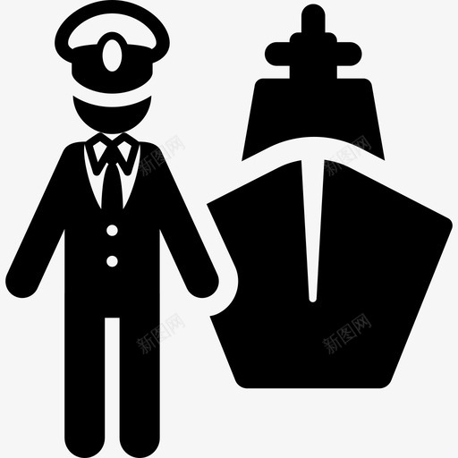 队长人职业图标svg_新图网 https://ixintu.com 人 职业 队长