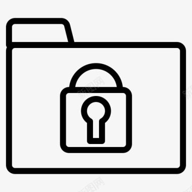 锁文件黑客安全图标图标