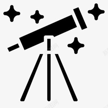 望远镜星系太空图标图标