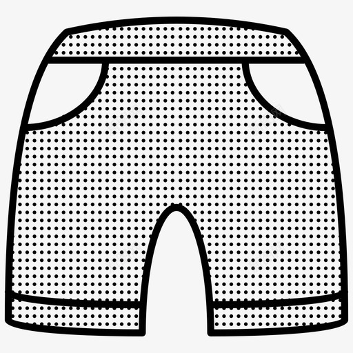 短裙沙滩服衣服图标svg_新图网 https://ixintu.com 旅行的点缀 沙滩服 短裙 衣服