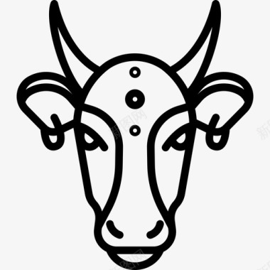 圣牛印度直系图标图标