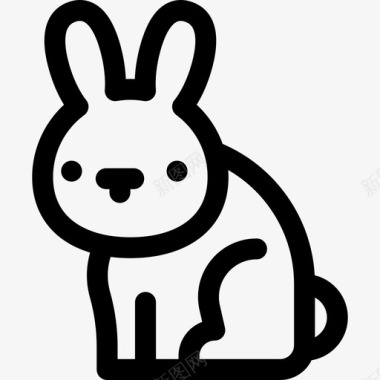 兔子动物复活节1图标图标