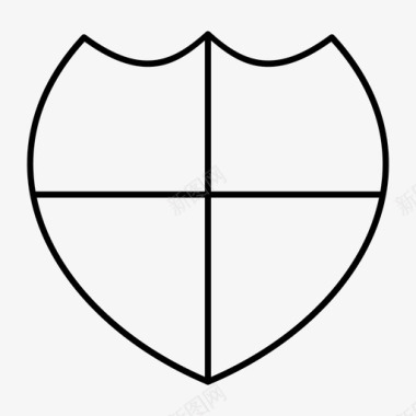 徽章保安盾牌图标图标