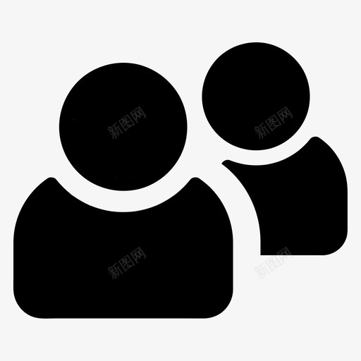 人物朋友群组图标svg_新图网 https://ixintu.com 人物 团队 基本图标所有尺寸 成员 朋友 群组
