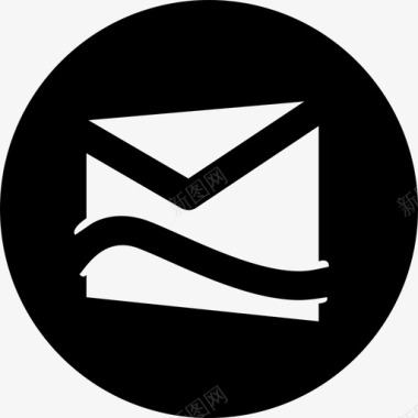 Hotmail徽标电子邮件和收件箱图标图标