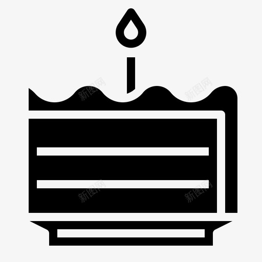 生日蛋糕生日派对固体图标svg_新图网 https://ixintu.com 生日 生日派对固体 蛋糕