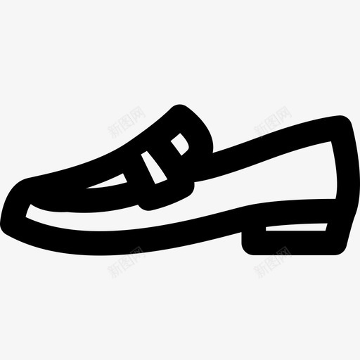男士休闲鞋时尚鞋线性鞋图标svg_新图网 https://ixintu.com 时尚鞋 男士休闲鞋 线性鞋