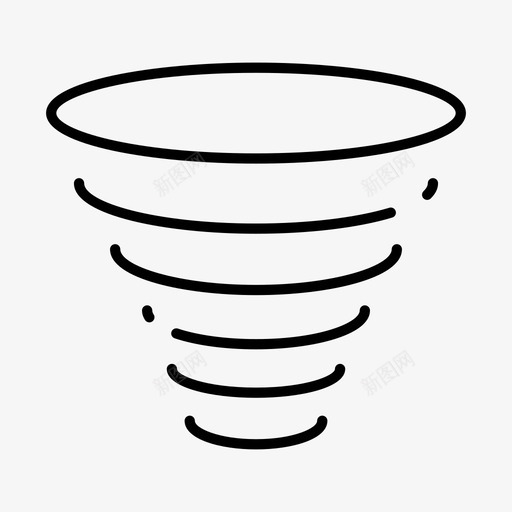 龙卷风空气大气图标svg_新图网 https://ixintu.com 元素 大气 天气 空气 龙卷风