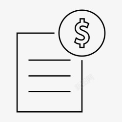 项目资金支出报表财务收入资金图标高清图片