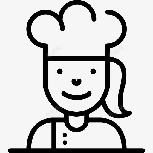 厨师年轻员工直系员工图标svg_新图网 https://ixintu.com 厨师 年轻员工 直系员工