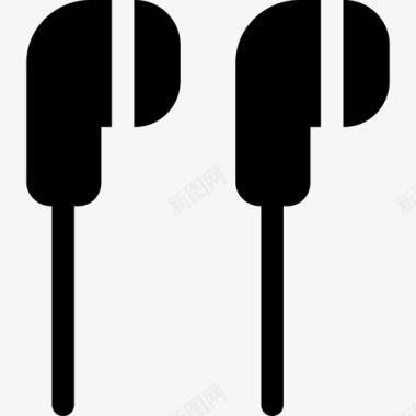 耳机音乐媒体和声音图标图标