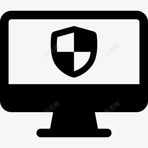 IMac计算机网络安全图标svg_新图网 https://ixintu.com IMac 网络安全 计算机
