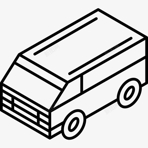 货车运输等距运输图标svg_新图网 https://ixintu.com 等距运输 货车 运输