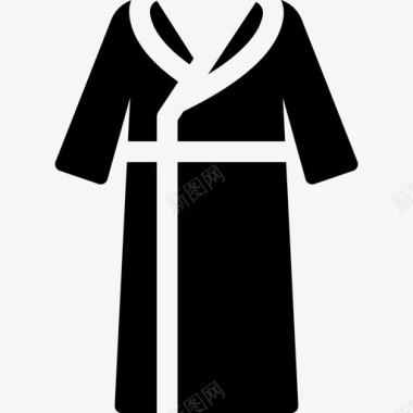 女人的长袍时尚衣服图标图标