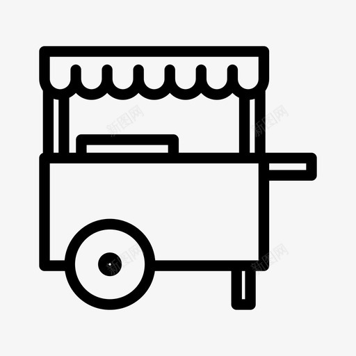 食品车食品架图标svg_新图网 https://ixintu.com 图标 轮子 通用图标 食品架 食品车