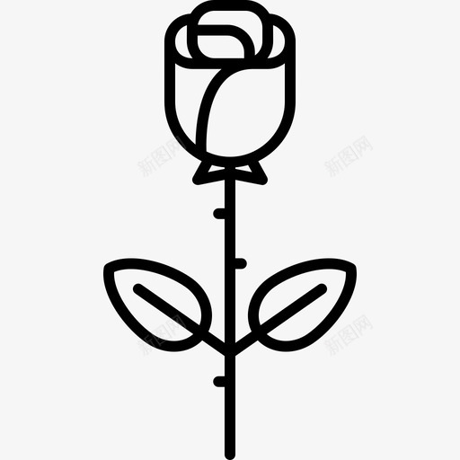 玫瑰大自然可爱的花园图标svg_新图网 https://ixintu.com 可爱的花园 大自然 玫瑰