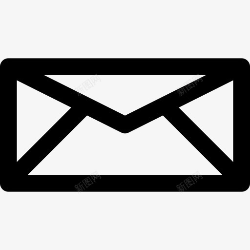 邮件通信系统线性图标svg_新图网 https://ixintu.com 线性 通信系统 邮件