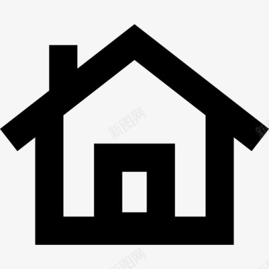 房屋建筑物家庭自动化图标图标