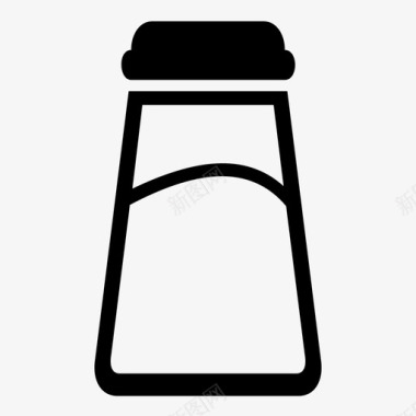 盐自助餐厅食品图标图标