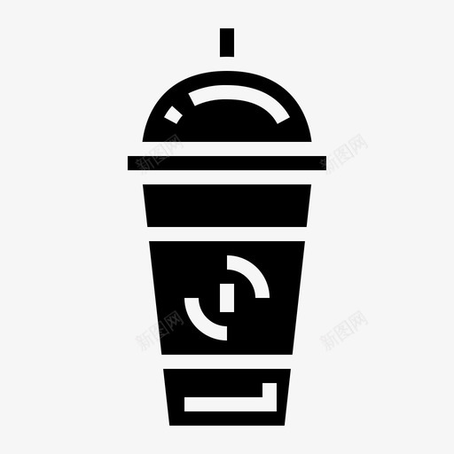 冰咖啡冷的饮料图标svg_新图网 https://ixintu.com 冰咖啡 冷的 咖啡店纯色套装 饮料