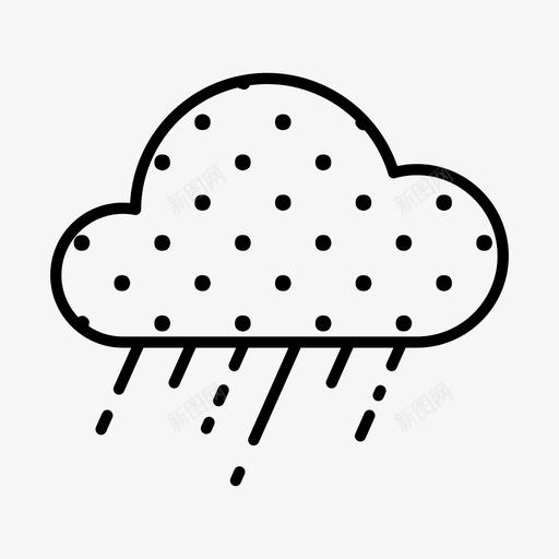云和雨大气元素图标svg_新图网 https://ixintu.com 云和雨 元素 大气 天气