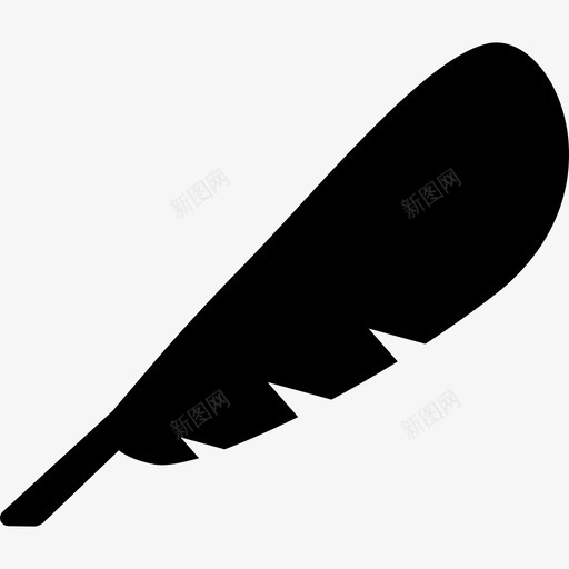 羽毛动物填充的羽毛图标svg_新图网 https://ixintu.com 动物 填充的羽毛 羽毛
