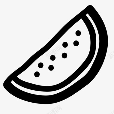 西瓜抽提食品图标图标