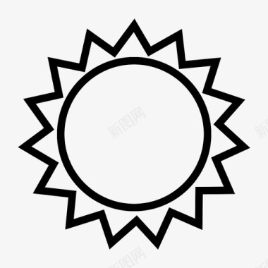 太阳气象晴天图标图标
