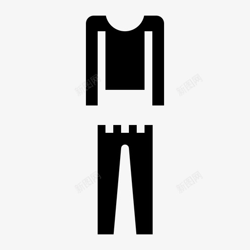 裤子衣服衬衫图标svg_新图网 https://ixintu.com 生活风格纯色 衣服 衬衫 裤子