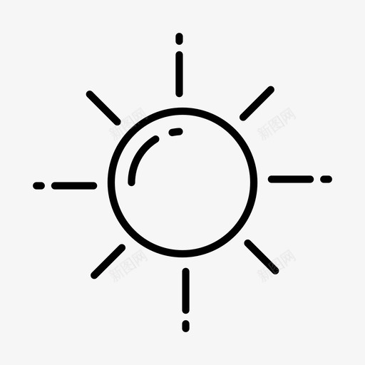太阳大气元素图标svg_新图网 https://ixintu.com 元素 大气 天气 太阳