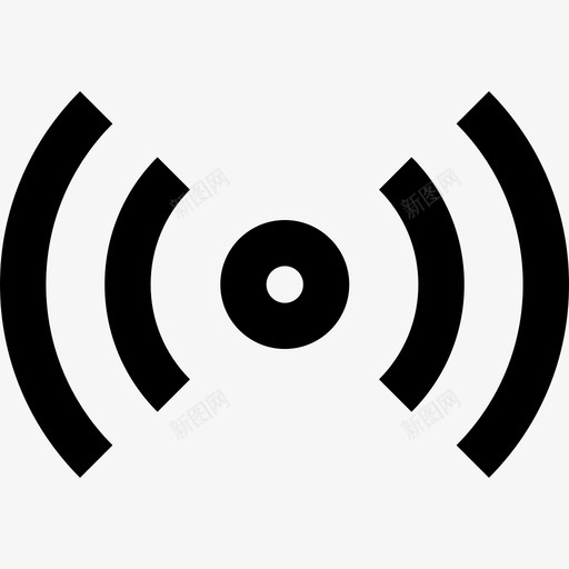 Wifi技术无线网络图标svg_新图网 https://ixintu.com Wifi 技术 无线网络