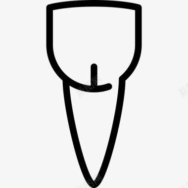 门牙医疗牙科工具和牙齿图标图标