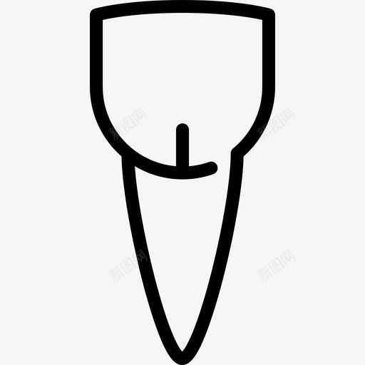 门牙医疗牙科工具和牙齿图标svg_新图网 https://ixintu.com 医疗 牙科工具和牙齿 门牙