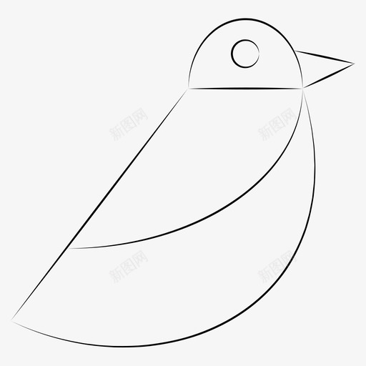 鸟动物手绘宠物图标svg_新图网 https://ixintu.com 动物 手绘宠物 鸟